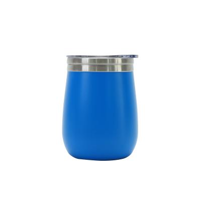 China Wholesale PORTABLE Leak-Proof Stainless Steel Tumbler Coffee 12oz Coffee Beer Wine Cup kc Cup Wine Glass Tumbler for sale