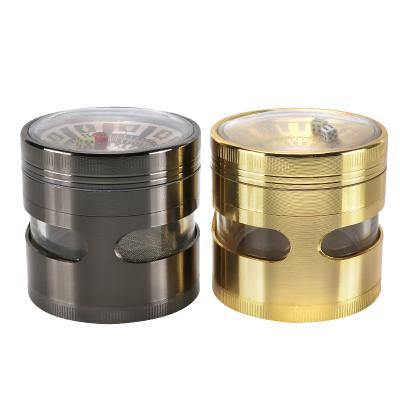 China New Grinding Style 63mm Herb Grinder Good Workmanship Tobacco 4 Parts Grinder Grinder For Tobacco From Fashion Design Wholesale for sale