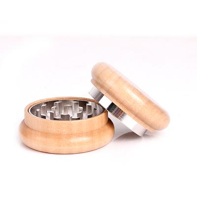 China Traditional Customer Logo Flat Teeth Wood Grinder Herb Tobacco Grinder from Yiwu Erliao for sale