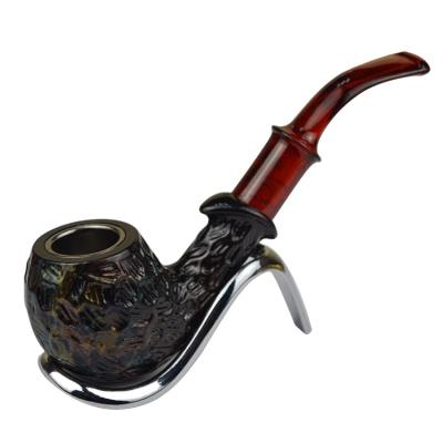 China Country Eliao Resin Smoking Pipe Custom Creative Carved Smoking Pipe for sale