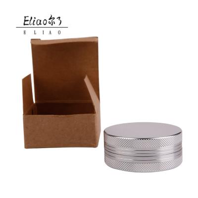 China Erliao 55mm Tobacco Gift Box Crusher Smoking Wholesale Popularity Tobacco Pollen Grinding Aluminum Grinder for sale