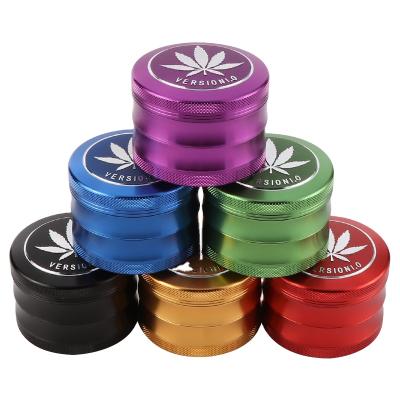 China Yiwu Erliao New Style Herb Grinder Aluminum Super Level Metal Herb Grinder High Quality Tobacco Grinder 63mm Style for sale