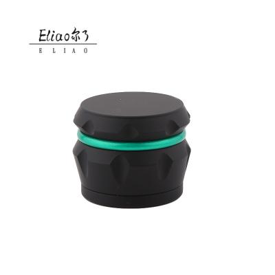 China Erliao Wholesale Rustic Fashion Plastic Herb Tobacco Herb Grinder Acrylic Four-part Grinder for sale