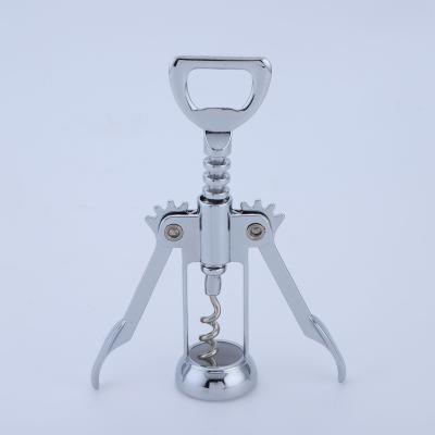 China Factory Direct Viable Vertical Lever Wing Corkscrew Screw Spiral Heavy Push Down Die Casting Red Wine Zinc Alloy Bottle Opener for sale