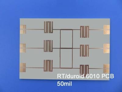 China 50mil RT Duroid 6010.2LM High Frequency PCB 1.27mm With Immersion Silver for sale