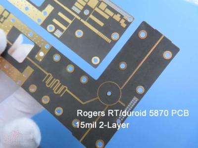 China Rogers RT/Duroid 5870 Witte Silkscreen 0.4mm het Ontwerposp Oppervlakte van Hoge Frequentiepcb beëindigt PCB Te koop