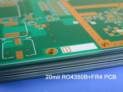 Cina Rogers 4350 cieco via segnale misto PCB 6 strati per ricevitore satellitare digitale in vendita