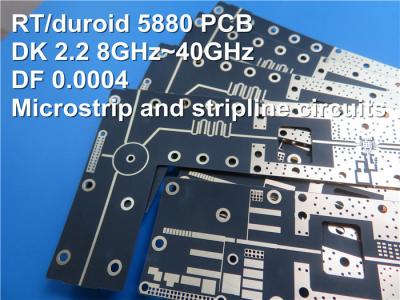 China 2 Layer Rogers RT/Duroid 5880 RF PCB Board With 10mil 20mil 31mil for sale