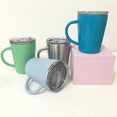 China Wholesale Viable 8oz Vacuum Kids Handle Mug 304 Stainless Steel Heat Insulation Coffee Mug Custom Logo Color Optional for sale