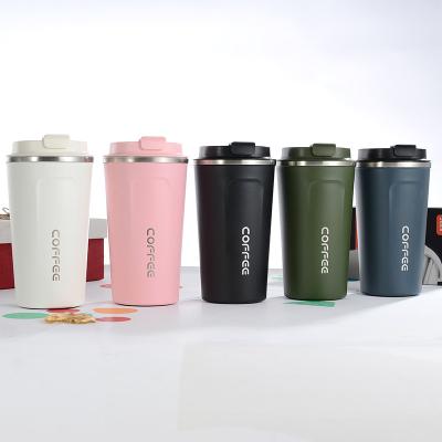 China Stocked High Quality OEM Stainless Steel Thermal Coffee Mug 13oz Vacuum Insulated Travel Tumbler With BPA Free Lid for sale