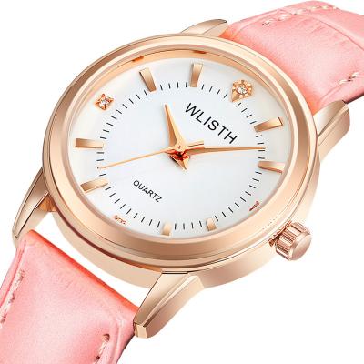 China Water Resistant Customizable Logo Fashion Minimalist Wrist Watches For Men and Women Leather Band Custom couple Watches Quartz Wristwatch for sale