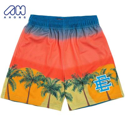 China 2023 Colorful Good Quality Sports Casual Shorts Summer Fitness Beach Shorts Breathable Quick Dry Breathable Loose Men for sale