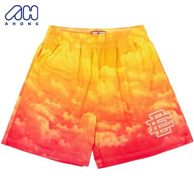 China 2023 Custom Logo QUICK DRY Summer Loose Mesh Breathable Unisex Basketball Beach Shorts Plus Size Men Beach Casual Shorts for sale