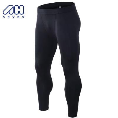 China 2023 Breathable Logo Men Gym Fitness Sports Custom Made Hot Use Black Quick Dry Tight Pants Training Breathable Jogging Legging for sale