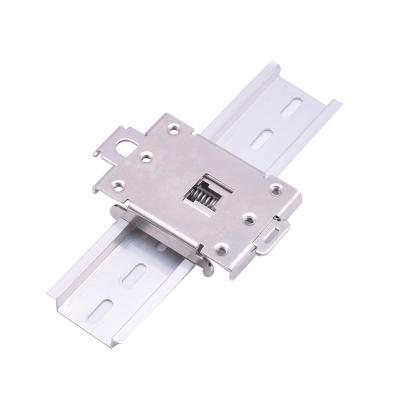 China Nickel Steel Retaining Tabs 35mm DIN Rail Holder R99-12 Single Phase Solid State Relay Loop for sale