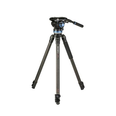 China Professional Carbon Fiber Video Tripods 3 Sections PORTABLE Free Shipping Heavy Duty Tripod With S8Pro Head for sale