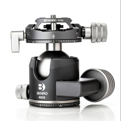 China Free Shipping Aluminum Camerca Accessory Low Profile Ball Head 360 Degree Rotating Panoramic Tripod Ball Head With Qr Plate for sale