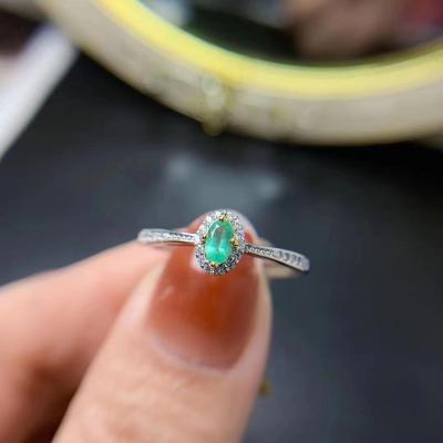 China Hot Selling New Design Emerald 5925 Gold Wedding Engravable Silver Diamond Ring CLASSIC for sale