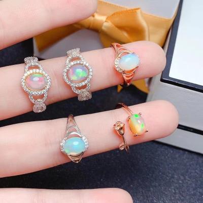 China High End Luxury Health Opal Rings Display Natural Jewelry Adjustable Popular Hot Sale CLASSIC for sale