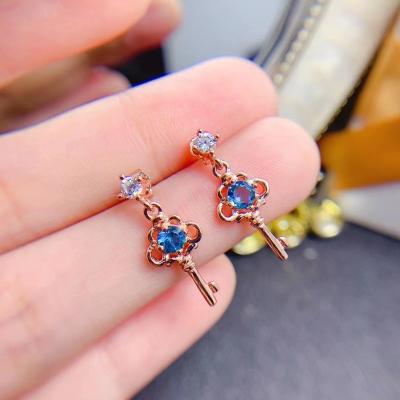 China Fashion High Quality CLASSIC Topaz Women Earrings Set Natural for sale