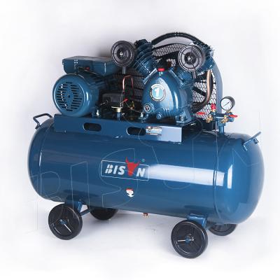 China Bison Belt Drive Air Compressor 100L 3Hp 220V 230V 8 Bar Oil Free AC Air Compressor Machine For Sale for sale