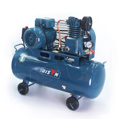 China Bison 40L Oil Free Belt Driven Air Compressor Machine 1Hp 8Bar Industrial Air - Compressors for sale