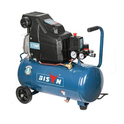 China Bison China Portable Electric Piston 24L 2Hp Lubricated Air Compressor for sale