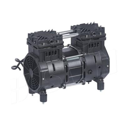 China Bison China 110v 750w 1 Cylinder Horsepower 8bar 2 Cylinder Mini Oiless Piston Air Pump Aluminum Compressor Parts for Hotels for sale