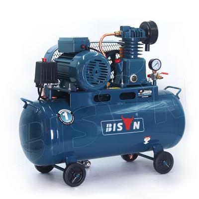 China Piston 230Voltage 40 L 5 Bar Power Air Hotels Bison Electrical Industria Belt Driven Compressors Compressor for sale