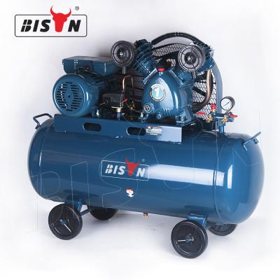 China Bison China Wholesale Industrial Belt Lubricated 220V 100L 3Hp Driven Air Compressor for sale