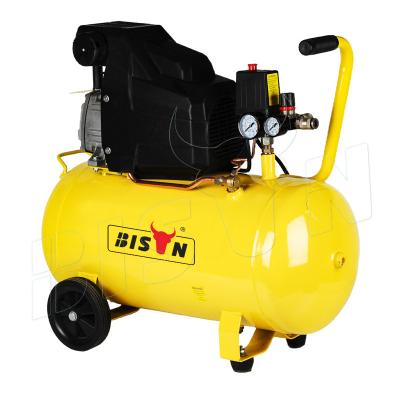 China Bison China 1700W 8Bar Hotels Direct Driven Portable Piston Air Compressor 230V 50L Direct Driven Air Compressor for sale