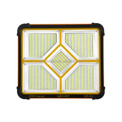 China Emergency Outdoor Garden Portable Led Solar Rechargeable Power lamp big Plastic Emergency flood light for sale