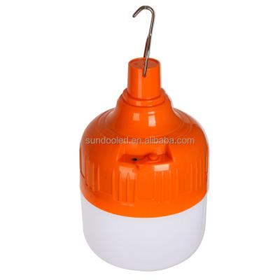 China Outdoor Outdoor Rechargeable Portable emergency light camping led modern design wireless bulb with hook for sale