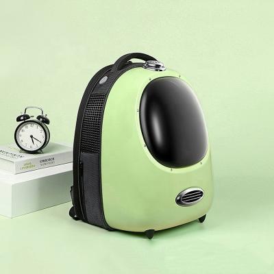 China Temperature sensor viable expandable lightweight version new two layers pet backpack for rain for sale