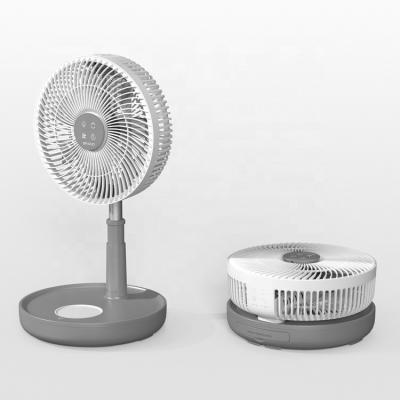 China Multi-function Hotel Amusement Chargeable Electric Automatic Rotating Cooling DC Air Cooler Rechargeable High Speed ​​Table Fan for sale