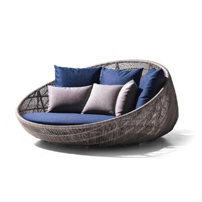 China Contemporary porcelain outdoor modern rattan / wicker furniture sofa sets outdoor rattan seater sofa set modern aluminum sofa set outdoor for sale