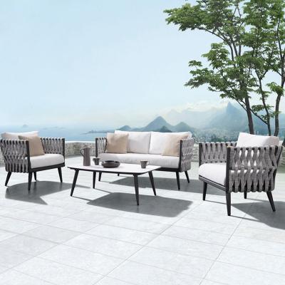 China Modern patio contemporary large steel garden aluminum sectionals sofa furniture set aluminum outdoor sale for sale