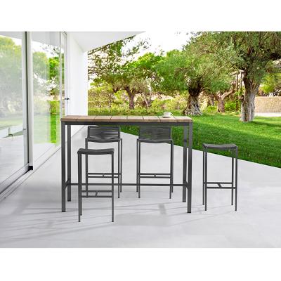 China Eco-friendly Home Furniture Outdoor Garden Patio Dining Sets Outdoor Modern Outdoor Dining Table Set for sale