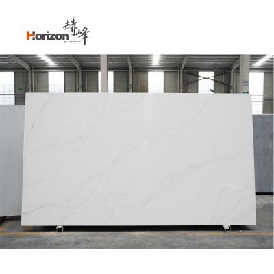 China New design durable look Calacatta artificial quartz marble slab with good price for benchtop vanity tops/worktop/kitchen countertops for sale