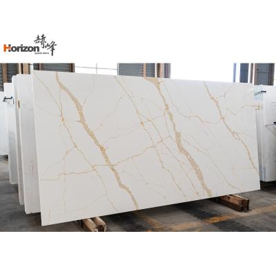 China Durable Calacatta Quartz Slabs Factory Large Luxury Slab Marble Stone Stone for sale