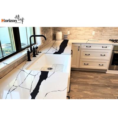 China China Shandong factory outlet durable high quality super white crystal quartz slabs surface 3200*1600mm for kitchen benchtop for sale