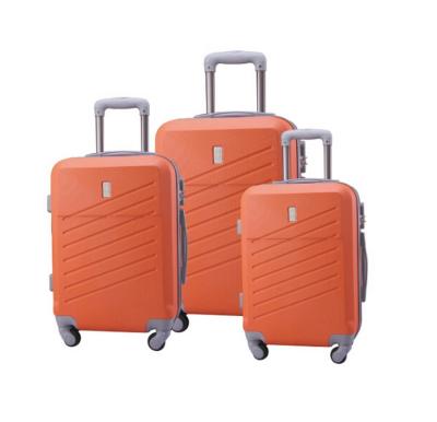 China 2021 Fashionable New Style Polyester Nylon Fabric Spinner Luggage Set 3 Pcs Fashion Softside Upright Luggage Set for sale