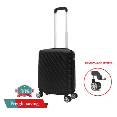 China Fashionable High Quality Luggage Yellow 20/24/28 Inch Cheap Suitcases ABS Luggage Set With Trolley for sale