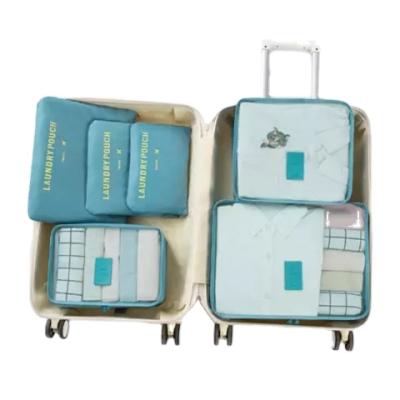 China Fashion Travel Set Cloth 6Pcs Wholesale Reusable Packing Cubes for sale