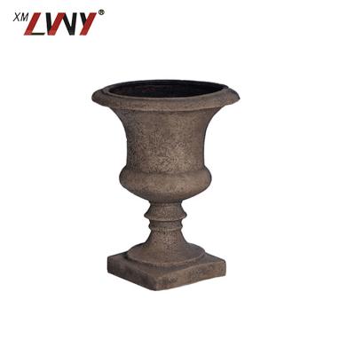 China Garden Decorative Outdoor Handmade Resin Planter Pots Custom Antique Flower Pot for sale