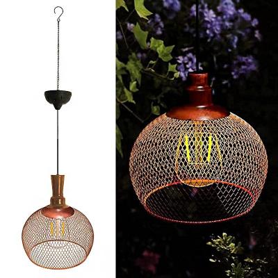 China BRITE Outdoor Solar Garden Hollow Automatic Iron Lightweight Practical Solar Waterproof Lights for sale