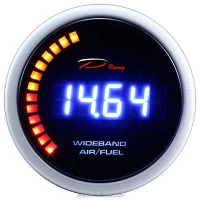 China Aluminum 2 Inch 52mm Broadband Air Fuel Gauge With Oxygen O2 Sensor for sale