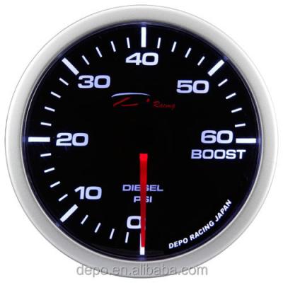 China 60mm Thrust 60PSI DIESEL Stepper Motor Auto Racing Gauge 60mm for sale