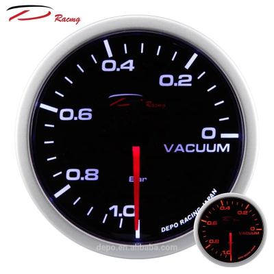 China High Quality Aluminum LED Display Super White Amber Vacuum Gauge 60mm for sale