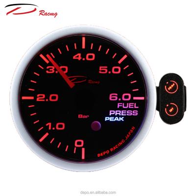 China Aluminum Taiwanese 52mm Stepper Motor Racing Best Adjustable Fuel Pressure Gauge for sale